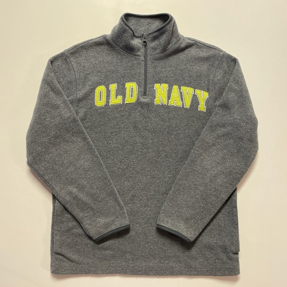 Old Navy Other - Boys Large Gray Old Navy 1/4 Zip Fleece Pullover